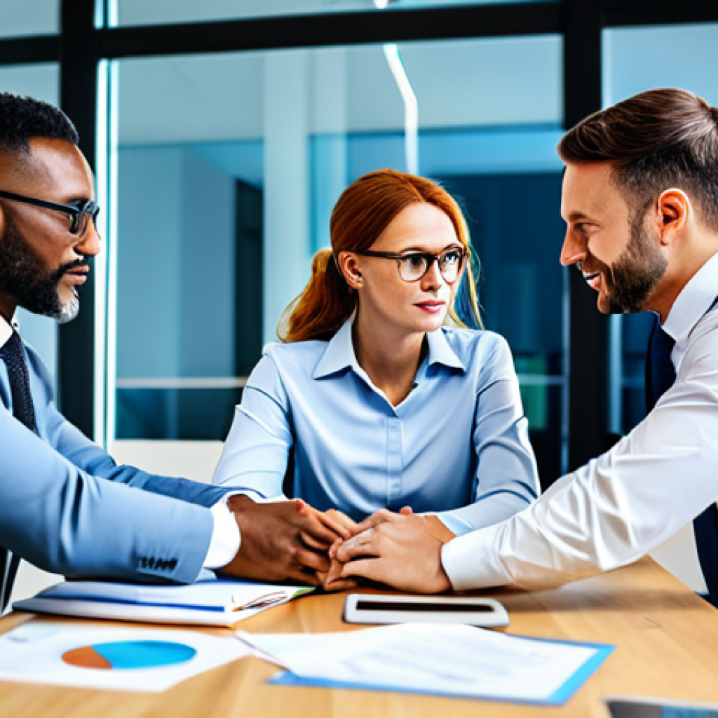 **
"A diverse team of professionals collaborating around a table in a modern, brightly lit office, discussing cybersecurity compliance, fully clothed in professional attire, safe for work, appropriate content, perfect anatomy, natural proportions, family-friendly, demonstrating teamwork and data protection."
**