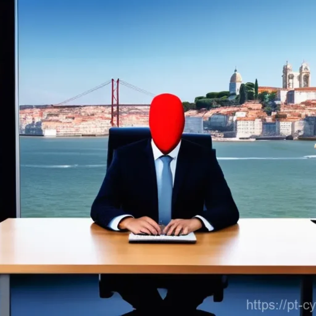 사이버 보안 규정 준수 교육 프로그램의 필요성 - **Prompt:** A dynamic side-by-side or split image depicting the evolution of a Portuguese employee's...