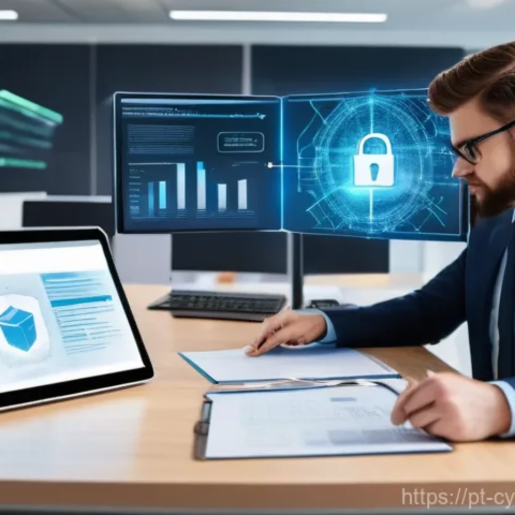 사이버 보안 규정 준수 관련 문서화의 중요성 - **Cybersecurity Documentation: The Invisible Shield of Trust**
"A diverse team of professionals,...