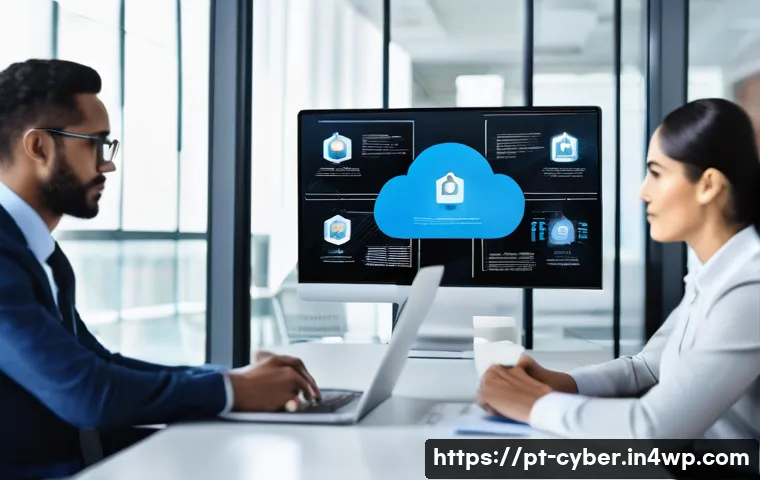 사이버 보안 규정 준수 문화 구축 방법 - A modern corporate office scene featuring a diverse group of employees engaged in a cybersecurity tr...